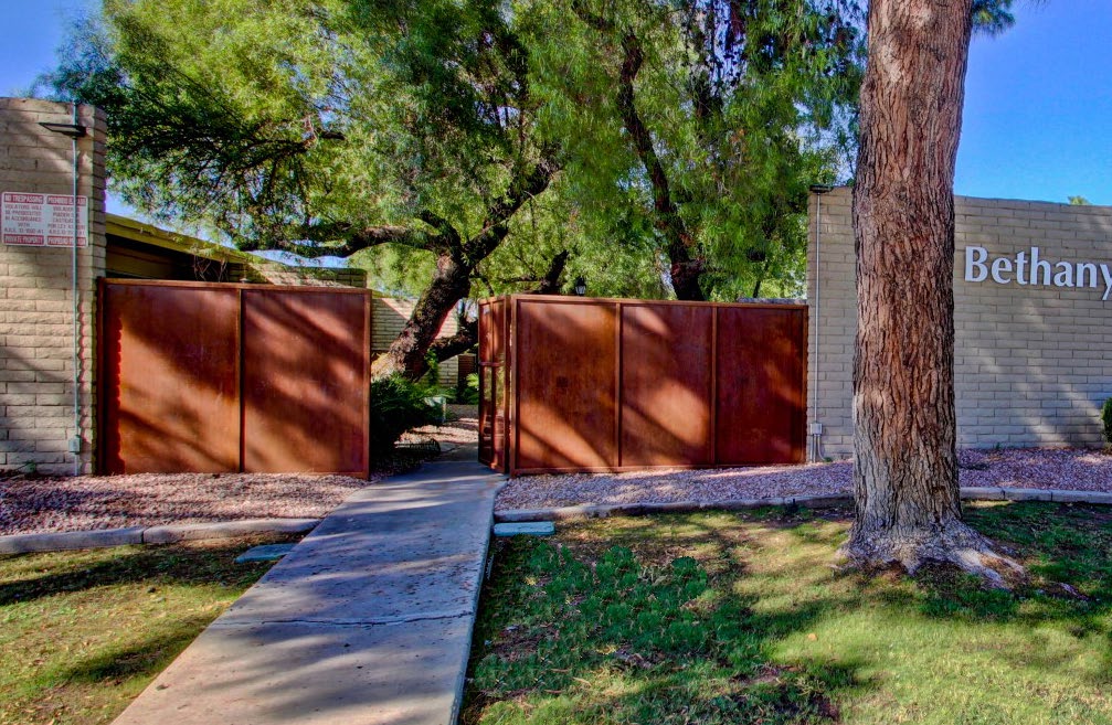 Rusted entrance gates
