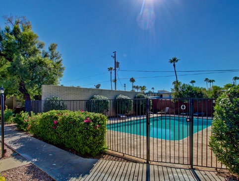 Old pool area